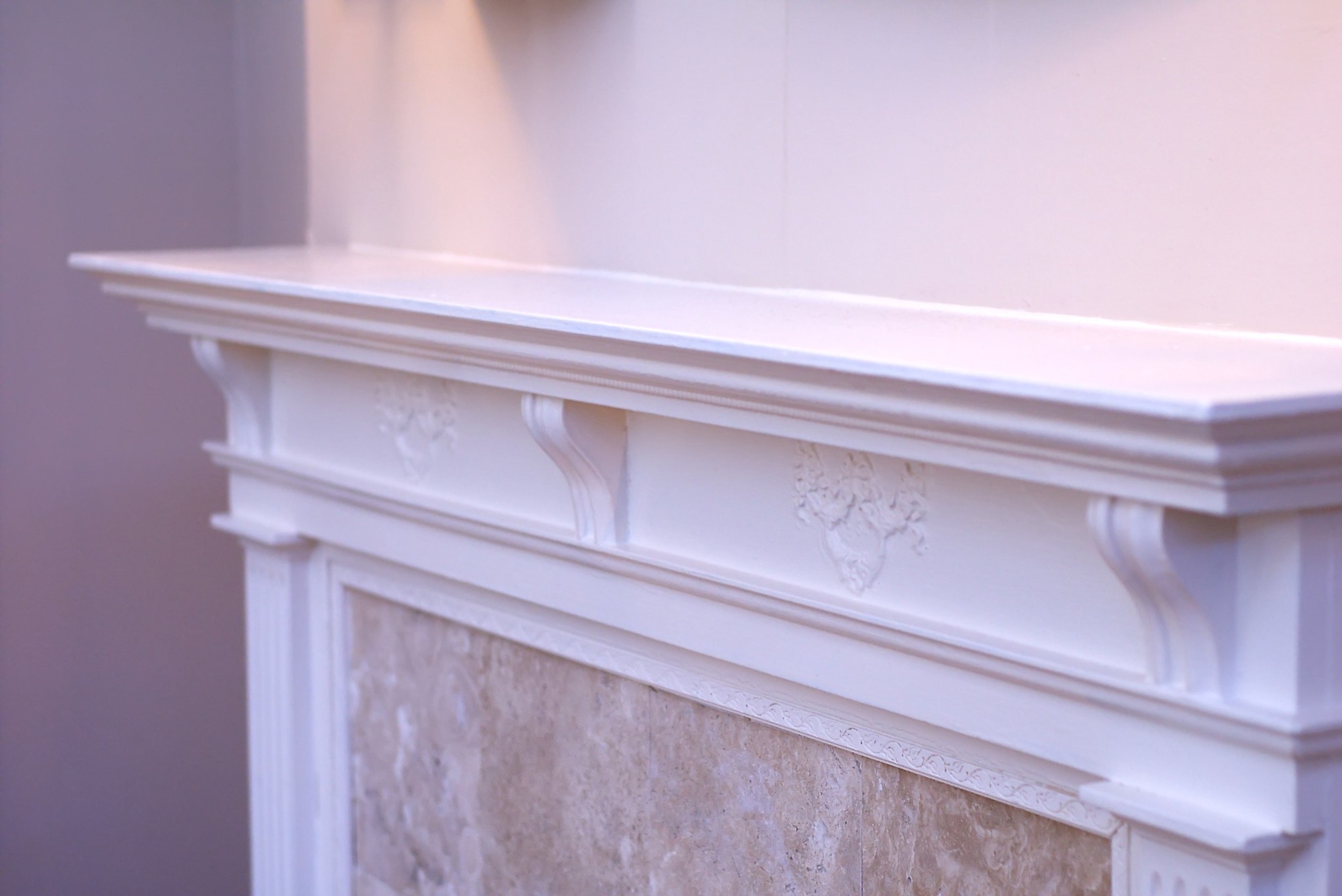 fireplace mantle